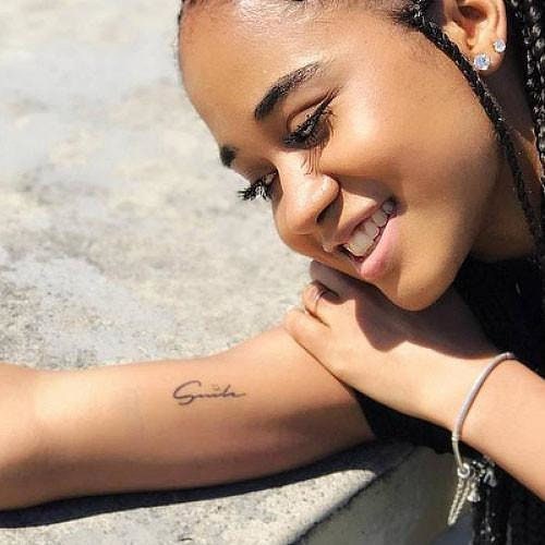 Smile temporary tattoo