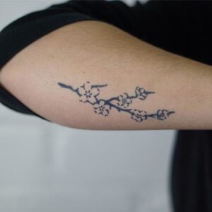 Cherry blossom sakura temporary tattoo