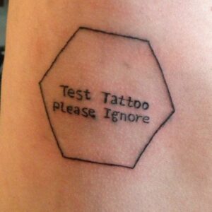 Funny fake tattoo design