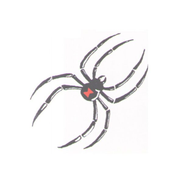 Spider temp tattoo