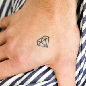 Simple Diamond Tattoo