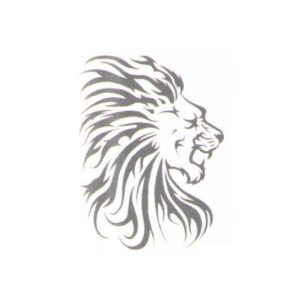 Lion temporary tattoo