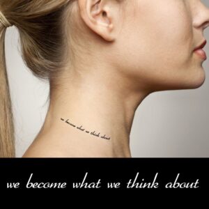 We become what we think about