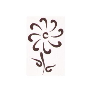 Flower temporary tattoo design – 2×2 inch