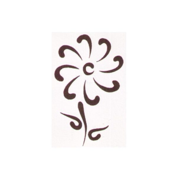 Simple flower tattoo design