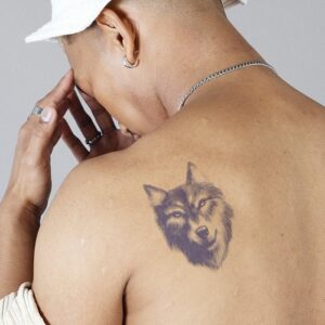 Wolf Temporary Tattoo Fake Tattoos