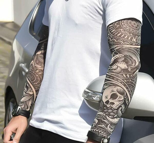 Full arm sleeve temporary tattoos