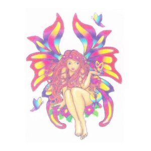 Fairy fake tattoo design