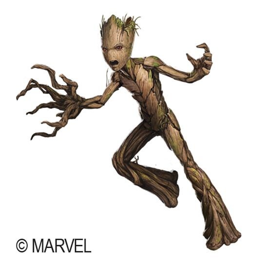 Groot temporary tattoo