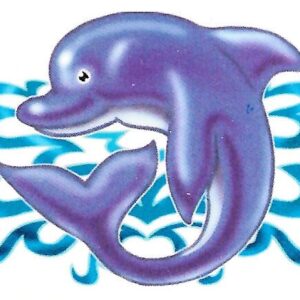 Dolphin backpiece Fake TemporaryTattoo