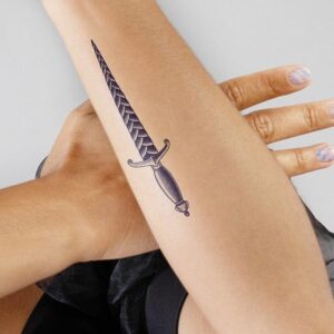 Sword Temporary Tattoo Fake Tattoos