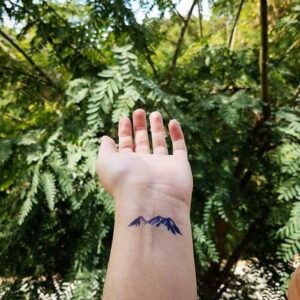 Mountain temporary tattoo