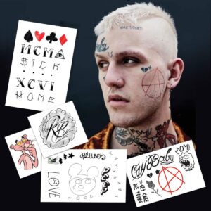 Lil Peep Fake Tattoo Set