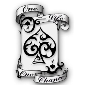 Ace of spades Temporary Tattoo