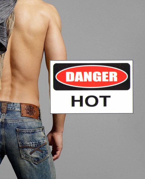 Danger temporary tattoo