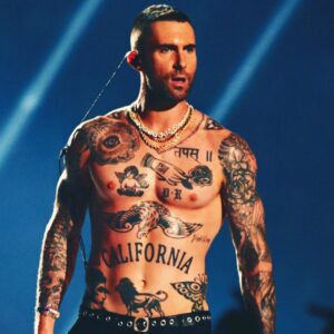 Adam Levine Halloween Temporary Tattoo set