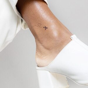 Plane Flying Temporary Tattoo Fake Tattoos