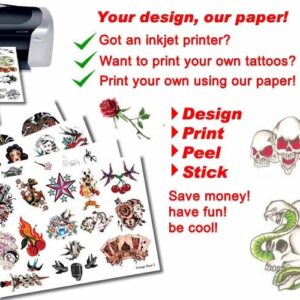 Temporary tattoo paper DIY