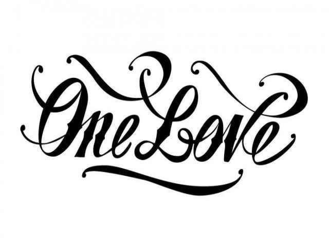 One Love temporary tattoo