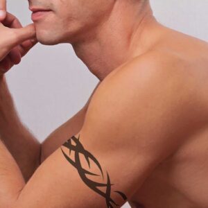 Black armband fake tattoo design