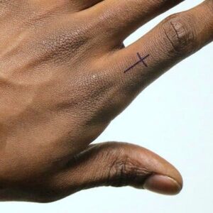 Cross Fake Temporary Tattoo