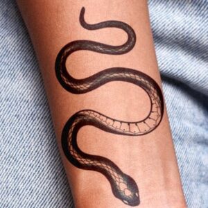 Snake Fake Tattoo Design