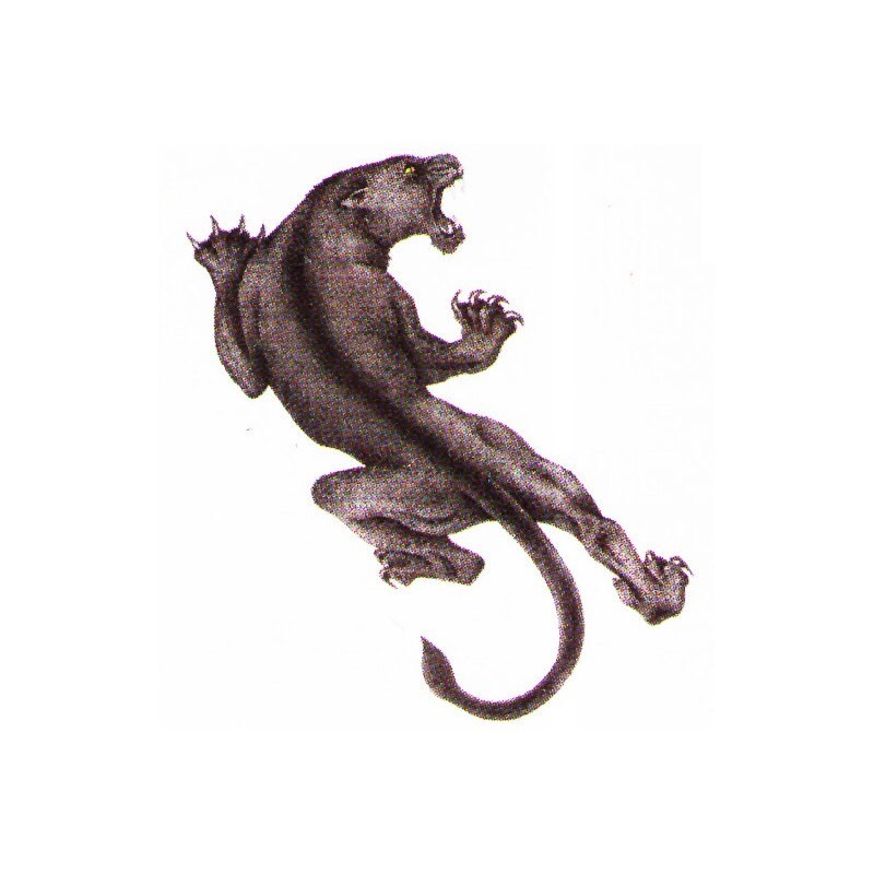 Panther temporary tattoo