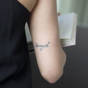 Strength Temporary Tattoo – Fake tattoos