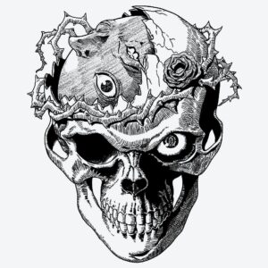 Open Skull temporary Tattoo – Fake tattoos