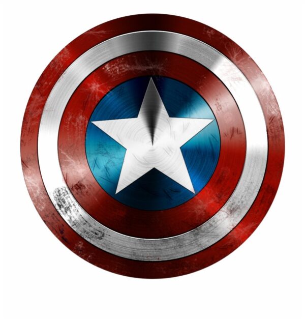 Captain America shield temporary tattoo