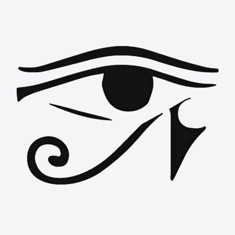 Horus eye temporary tattoo