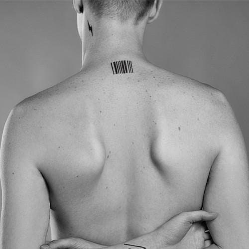 Barcode temporary tattoo