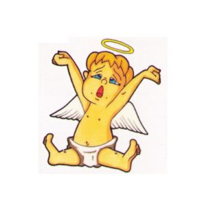 Angel cartoon temporary tattoo