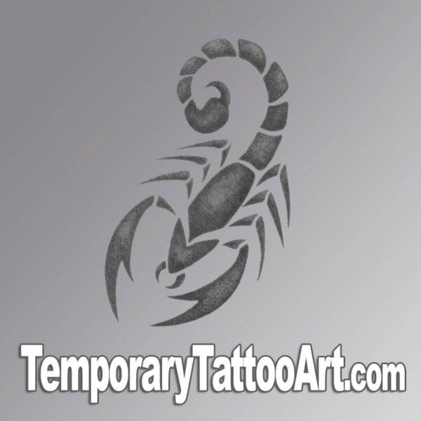 Tribal scorpion tattoo design