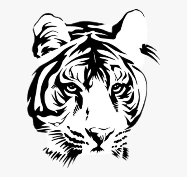 Tiger temporary tattoo design