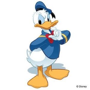 Donald Duck Temporary Tattoo