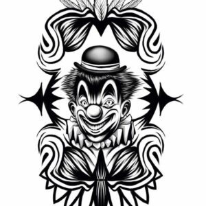 Clown Temporary Tattoo – Fake tattoos