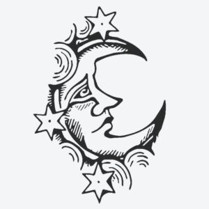 Moon temporary Tattoo – Fake tattoos