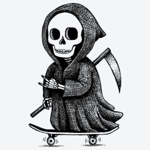 Grim Reaper Temporary Tattoo