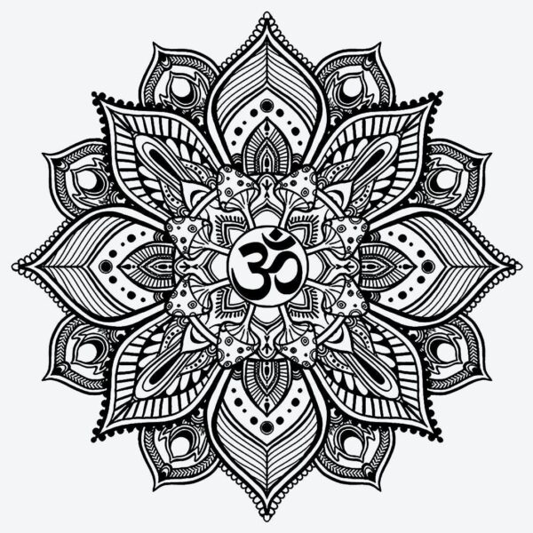 Mandala design fake tattoo