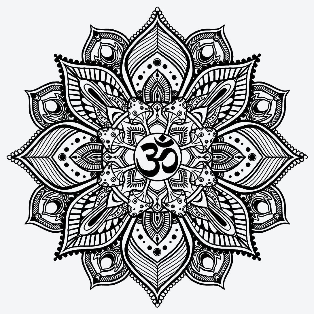 Mandala design fake tattoo