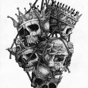 Skull Temporary tattoo design