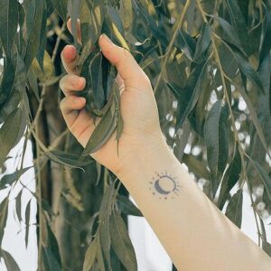 Sun Moon Temporary Tattoo – Fake tattoos