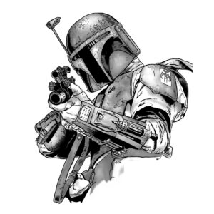 Boba Fett Star Wars Fake tattoo