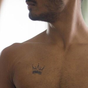 King crown temporary tattoo