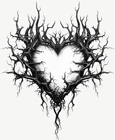 A Heart Tree Roots