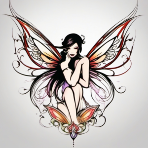 Angel Fake Tattoo Cute Design