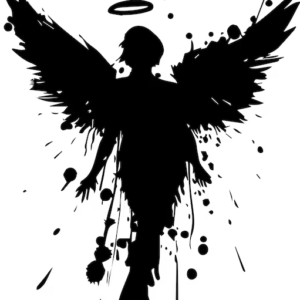 Angel Fake Tattoo Simple Design