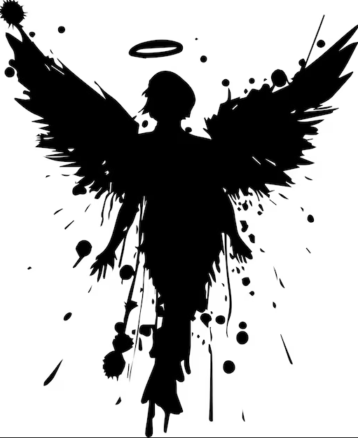 Angel tattoo design