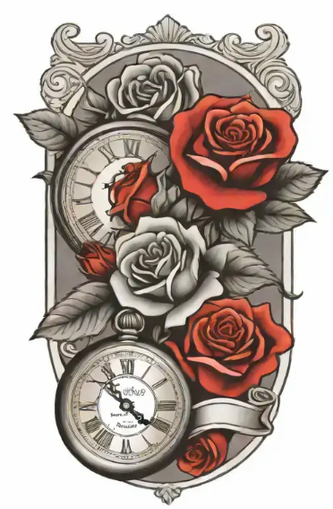 Clocks and roses